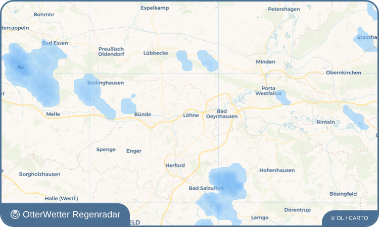 Widget-Vorschau für Löhne Wetter-Widget-Vorschau mit Vorhersagedaten für Löhne