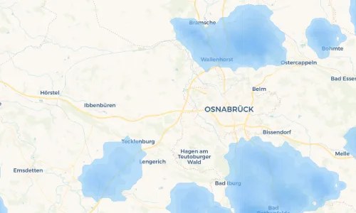 Regenradar Vorschaubild - Aktuelle Niederschläge in Lotte und Umgebung