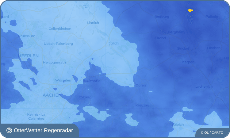 OtterWetter Regenradar-Widget Lucherberg