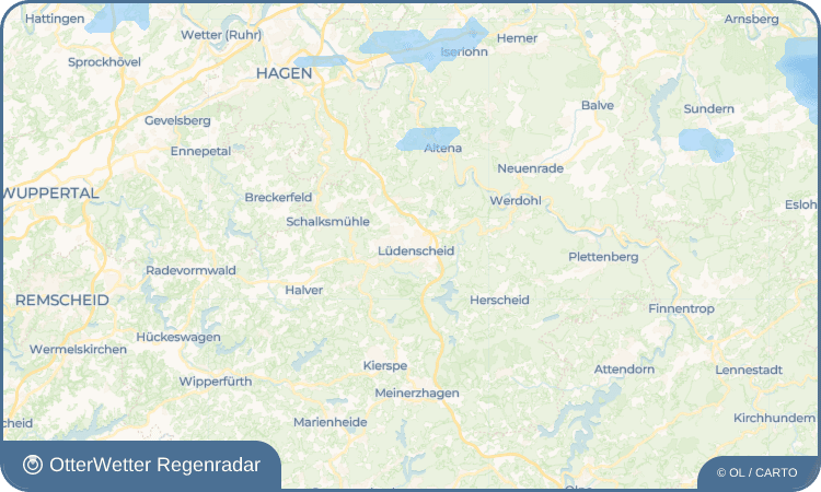 OtterWetter Regenradar-Widget Lüdenscheid