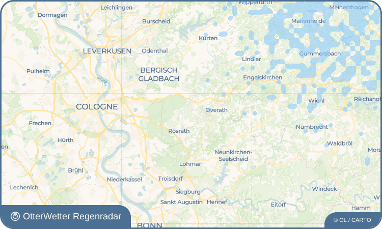 OtterWetter Regenradar-Widget Lüderich