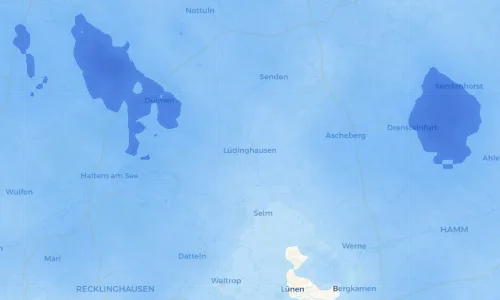 Regenradar Vorschaubild - Aktuelle Niederschläge in Lüdinghausen und Umgebung