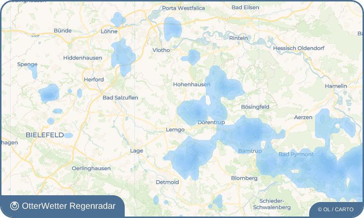 OtterWetter Regenradar-Widget Lüerdissen