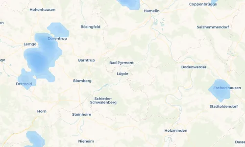 Regenradar Vorschaubild - Aktuelle Niederschläge in Lügde und Umgebung