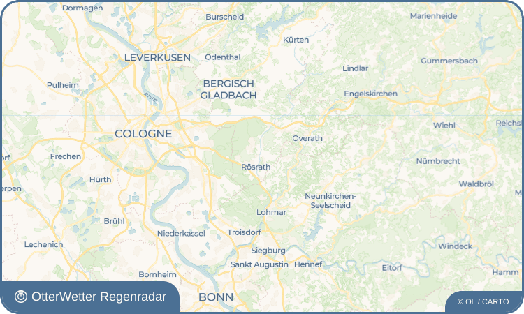 OtterWetter Regenradar-Widget Lüghausen