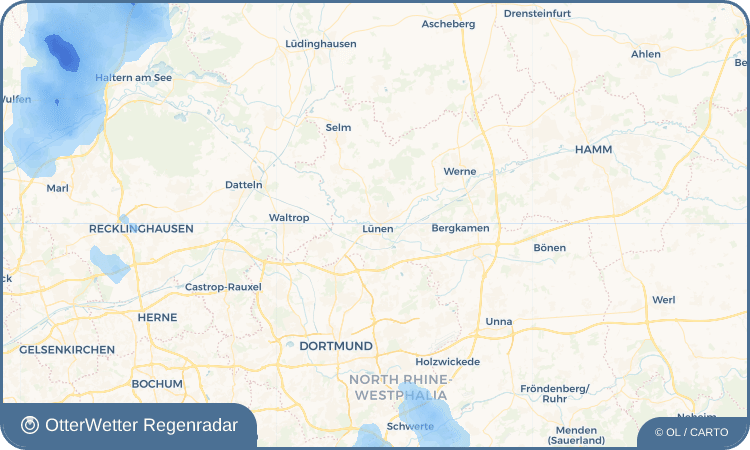 Wetter-Widget-Vorschau mit Vorhersagedaten für Lünen