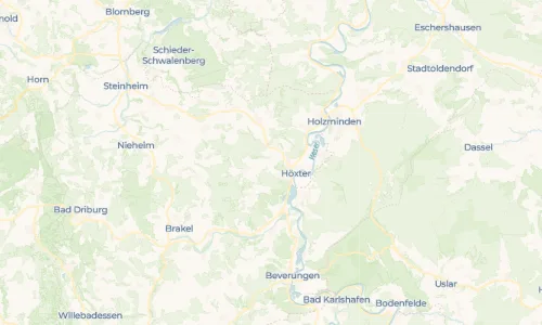 Regenradar Lütmarsen: aktuelle Niederschläge in Lütmarsen und Umgebung, Stand 26. Oktober 2026 um 12:50 Uhr