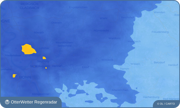 OtterWetter Regenradar-Widget Lüttershausen