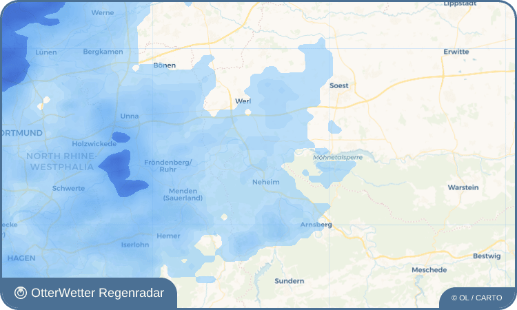 OtterWetter Regenradar-Widget Lüttringen