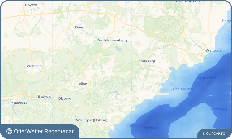 Widget-Vorschau für Madfeld Wetter-Widget-Vorschau mit Vorhersagedaten für Madfeld