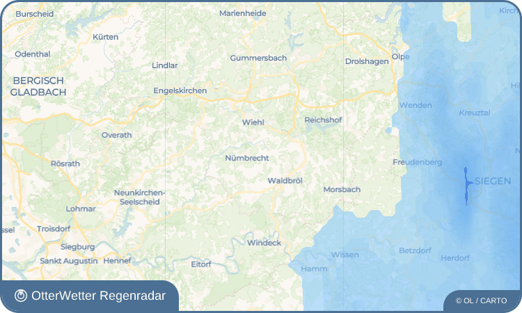 OtterWetter Regenradar-Widget Malzhagen