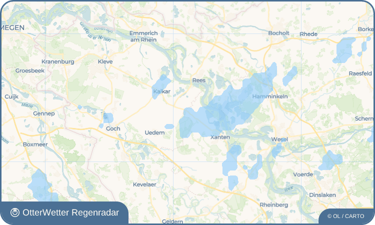 OtterWetter Regenradar-Widget Marienbaum