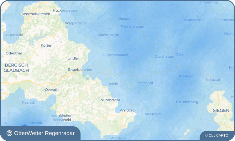 OtterWetter Regenradar-Widget Marienhagen