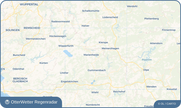 OtterWetter Regenradar-Widget Marienheide