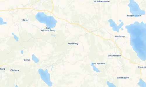 Regenradar Vorschaubild - Aktuelle Niederschläge in Marsberg und Umgebung