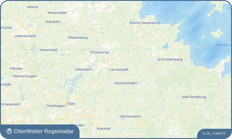 Widget-Vorschau für Maumke Wetter-Widget-Vorschau mit Vorhersagedaten für Maumke