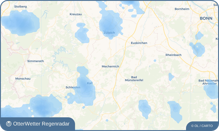 OtterWetter Regenradar-Widget Mechernich