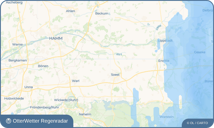 OtterWetter Regenradar-Widget Meckingsen