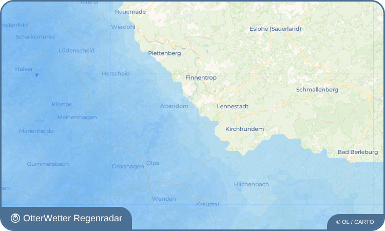 OtterWetter Regenradar-Widget Mecklinghausen