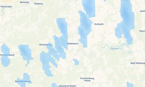Regenradar Vorschaubild - Aktuelle Niederschläge in Medebach und Umgebung