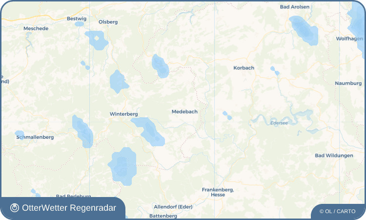 OtterWetter Regenradar-Widget Medebach