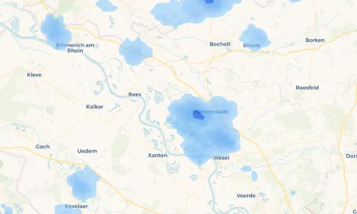 Regenradar Vorschaubild - Aktuelle Niederschläge in Mehrhoog und Umgebung