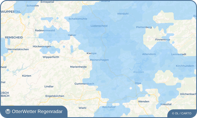 OtterWetter Regenradar-Widget Meinerzhagen