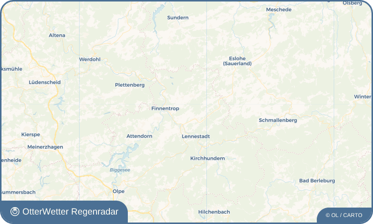 OtterWetter Regenradar-Widget Melbecke