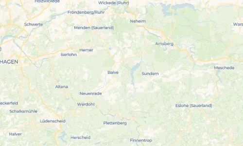 Regenradar-Vorschau: aktuelle Niederschläge in Mellen und Umgebung