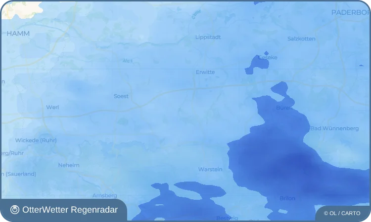 Wetter-Widget-Vorschau mit Vorhersagedaten für Mellrich