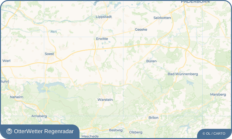 OtterWetter Regenradar-Widget Menzel