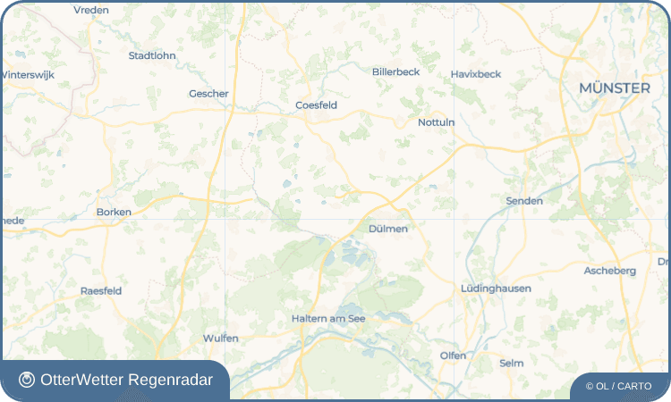 Wetter-Widget-Vorschau mit Vorhersagedaten für Merfeld