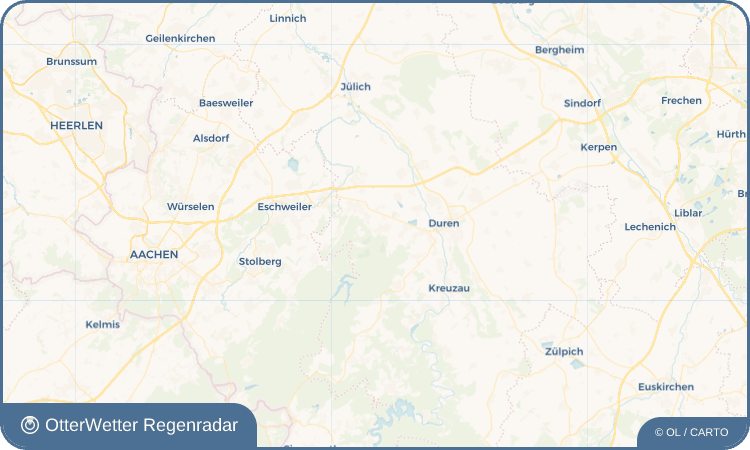 OtterWetter Regenradar-Widget Merode