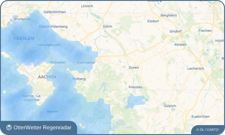 Wetter-Widget-Vorschau mit Vorhersagedaten für Merode