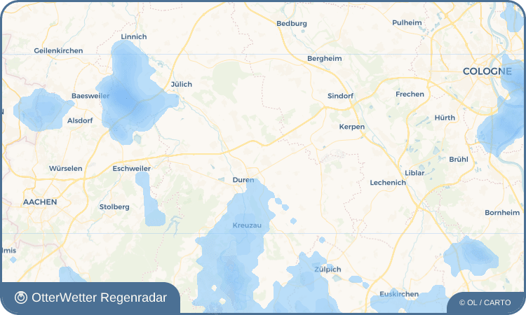 OtterWetter Regenradar-Widget Merzenich