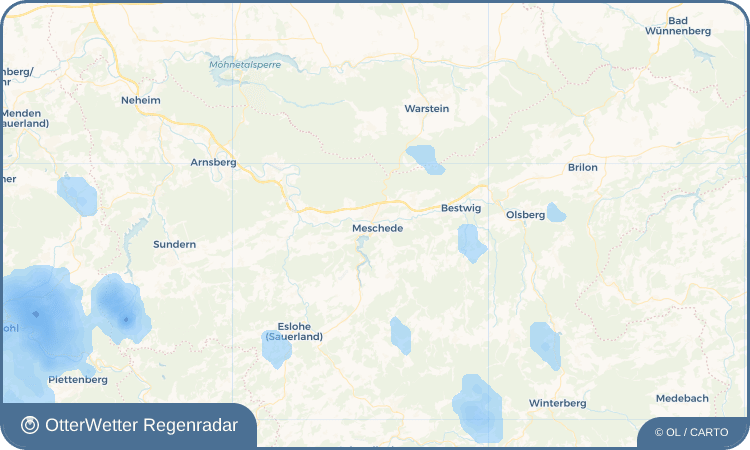 OtterWetter Regenradar-Widget Meschede