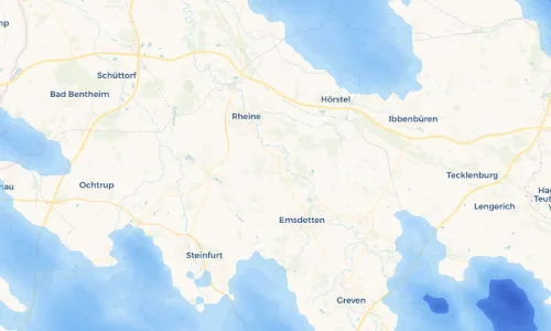 Regenradar Vorschaubild - Aktuelle Niederschläge in Mesum und Umgebung