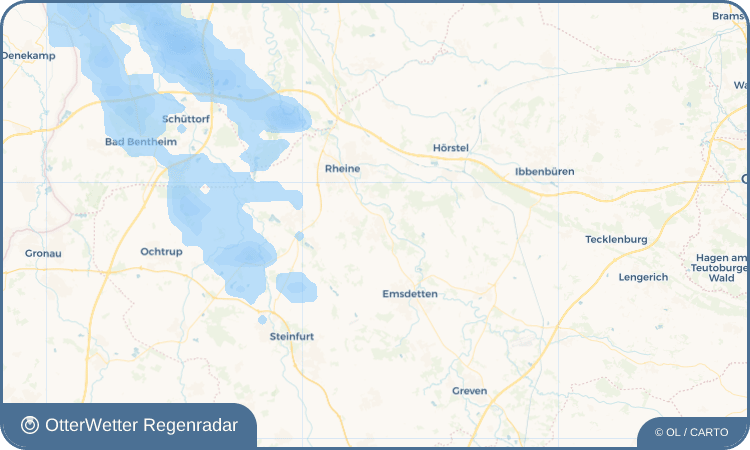 OtterWetter Regenradar-Widget Mesum