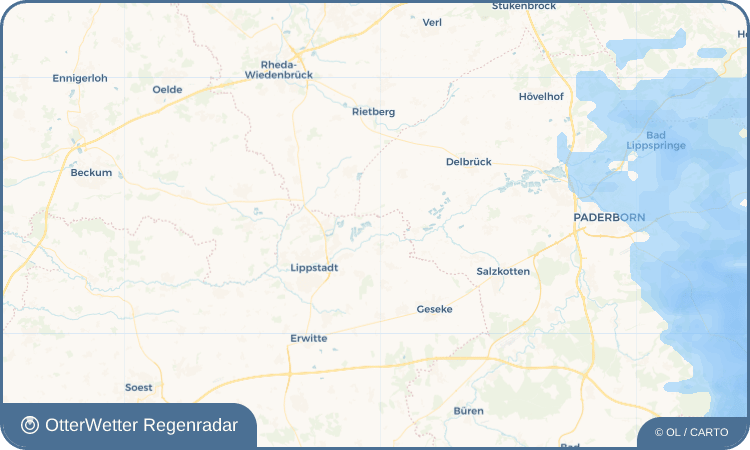 Widget-Vorschau für Mettinghausen Wetter-Widget-Vorschau mit Vorhersagedaten für Mettinghausen