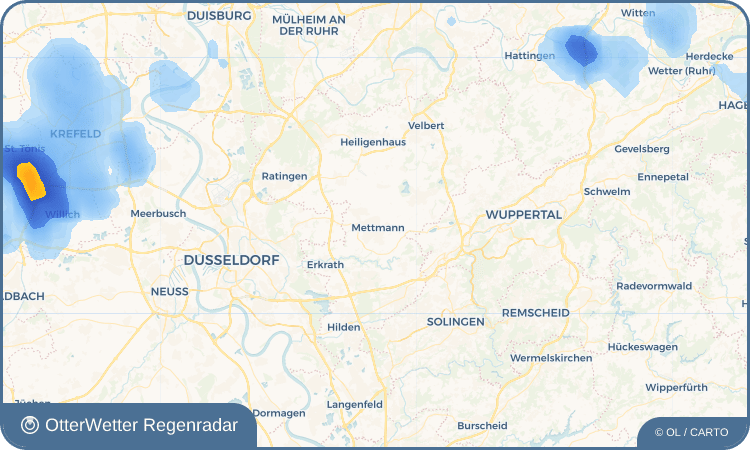 OtterWetter Regenradar-Widget Mettmann