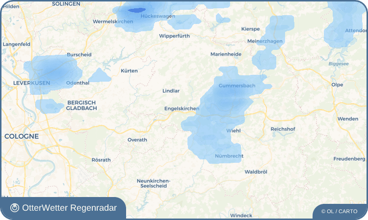 OtterWetter Regenradar-Widget Miebach
