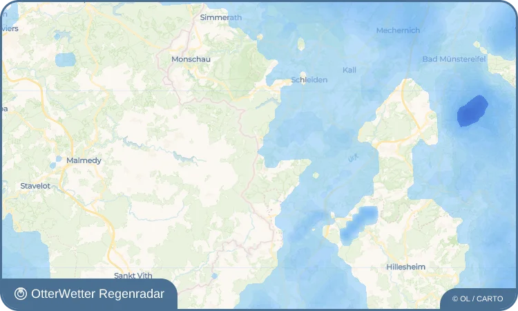 Widget-Vorschau für Miescheid Wetter-Widget-Vorschau mit Vorhersagedaten für Miescheid