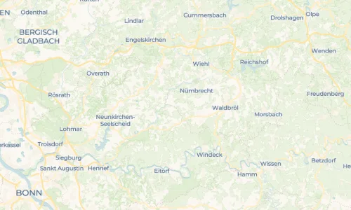 Regenradar Mildsiefen: aktuelle Niederschläge in Mildsiefen und Umgebung, Stand 25. Oktober 2026 um 10:05 Uhr