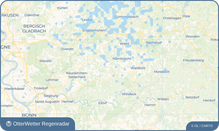 OtterWetter Regenradar-Widget Mildsiefen