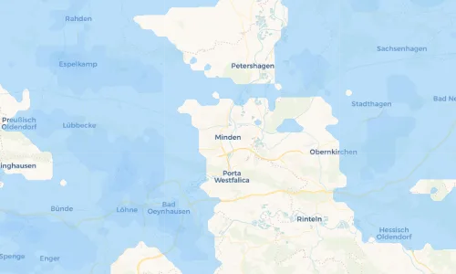Regenradar Vorschaubild - Aktuelle Niederschläge in Minden und Umgebung