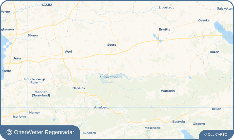 OtterWetter Regenradar-Widget Möhnesee