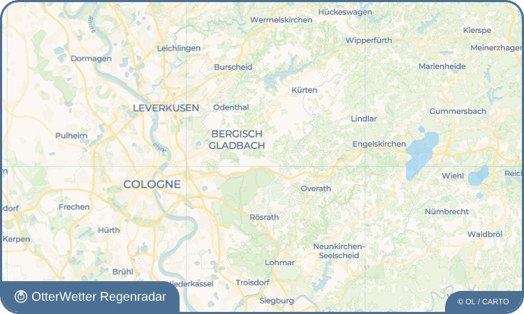 OtterWetter Regenradar-Widget Moitzfeld