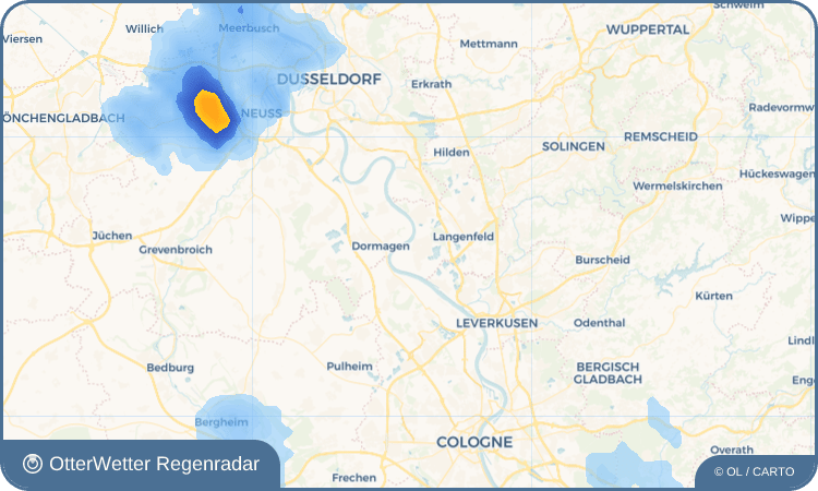 OtterWetter Regenradar-Widget Monheim am Rhein