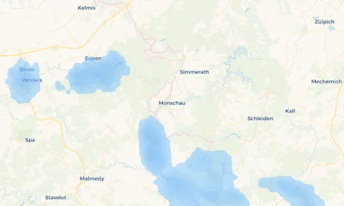 Regenradar Vorschaubild - Aktuelle Niederschläge in Monschau und Umgebung