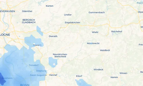 Regenradar Vorschaubild - Aktuelle Niederschläge in Much und Umgebung